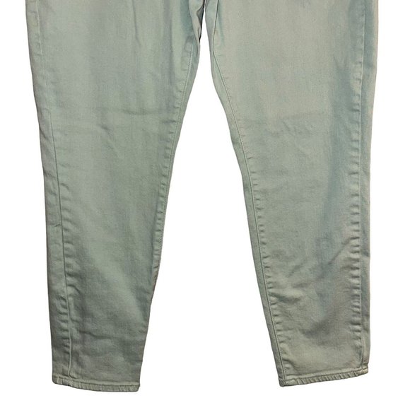 Lucky Brand Women ZOE Straight Crop Jean 12 Mint Colored Denim Stretch Mid Rise - Picture 8 of 11